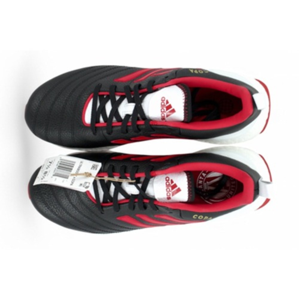 Adidas M 7.5 W 8.5 Ultraboost Copa Leather Soccer Shoes Black Red Atlanta United - Picture 3 of 5